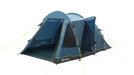 Outwell Nevada 4 Person Tunnel Family Tent - product image from front-right side view, with front and side doors open