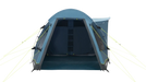 Outwell Nevada 4 Person Tunnel Family Tent - product image from front view, with front door open
