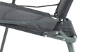 Outwell NomadNest Fold Flat Padded Camping Chair - Misty Grey - product image, showing close-up side view of chair hinge