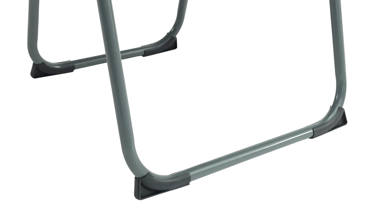 Outwell NomadNest Fold Flat Padded Camping Chair - Misty Grey - product image, showing close-up of legs