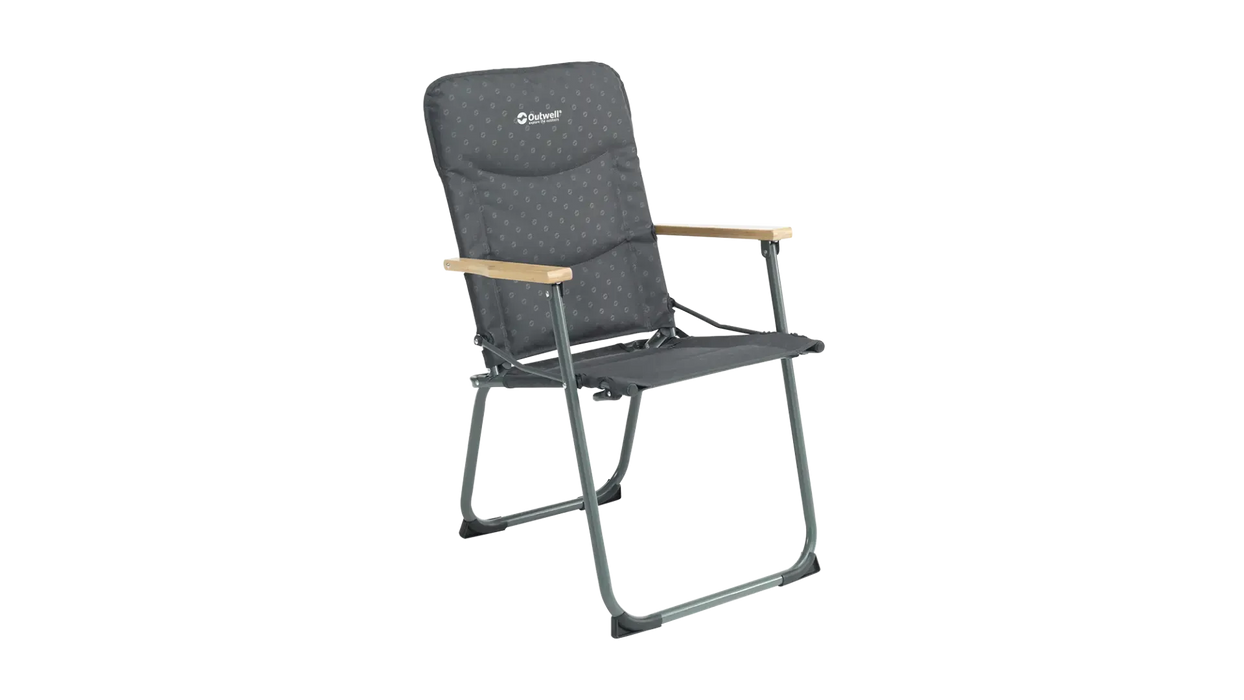 Outwell NomadNest Fold Flat Padded Camping Chair - Misty Grey - main product image