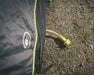 Outwell Pine Hills Drive Away Campervan Awning - lifestyle image, showing cable entry point
