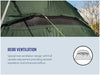 Outwell Sacramento 6 Air Inflatable 6 Person Tent - rear ventilation infographic
