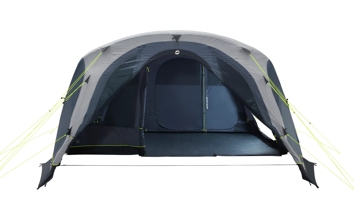 Outwell Sacramento 6 Air Inflatable 6 Person Tent - product image from front view with outer door open