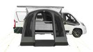 Outwell Santa Monica Air Drive Away Inflatable Awning - Mid/Tall - product image, from front angle, showing front and rear entrances open