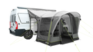 Outwell Santa Monica Air Drive Away Inflatable Awning - Mid/Tall - product image, taken from side angle, showing front and side entrances open