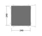 Outwell Shalecrest Drive Away Awning Footprint Groundsheet layout image of what the ground sheet covers