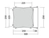 Outwell Shalecrest - Vehicle Drive Away Awning - layout image floorplan 