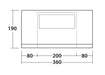 Outwell Sideroads Motorhome Annexe - product front view diagram with dimensions