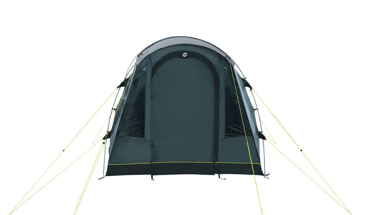 Outwell Sky 2 Person Tunnel Tent - product image, shown from front angle, with outer door shut