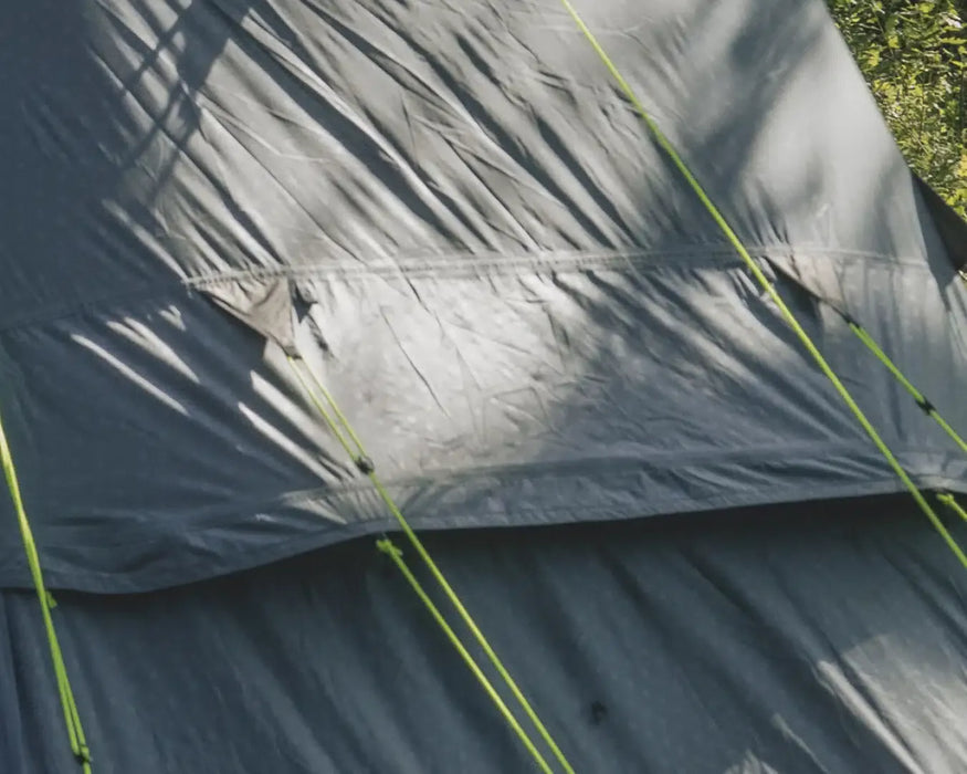 Outwell Sky 6 Person Tunnel Family Tent - product image, showing close-up of rear vent