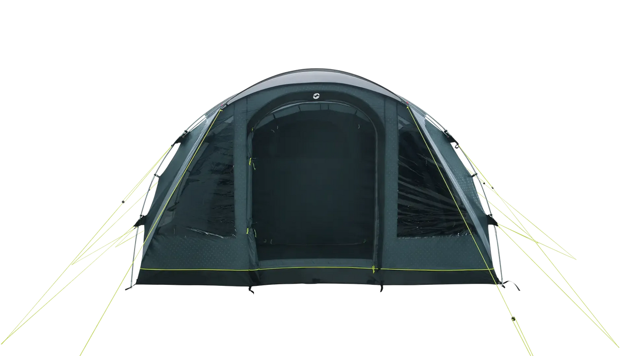 Outwell Sky 6 Person Tunnel Family Tent - product image, shown from front angle with front door open