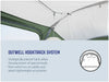 Outwell Sky 6 Person Tunnel Family Tent - Outwell hooktrack system infographic