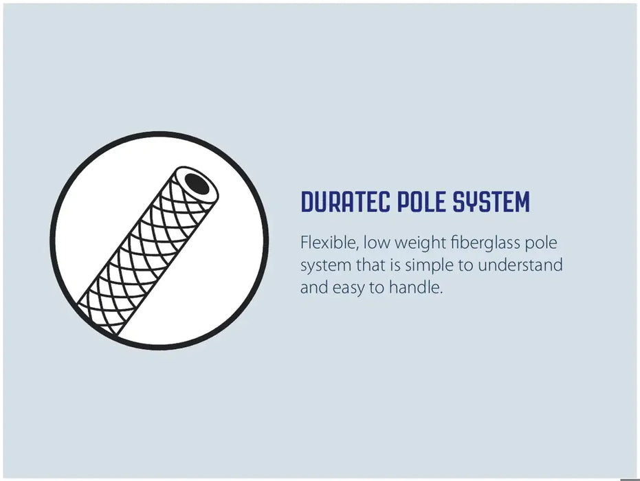 Outwell Sky 6 Person Tunnel Family Tent - Duratec pole system infographic