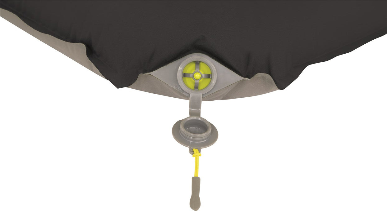 Outwell Sleepin Double 3cm Self Inflating Camping Mattress open valve up close