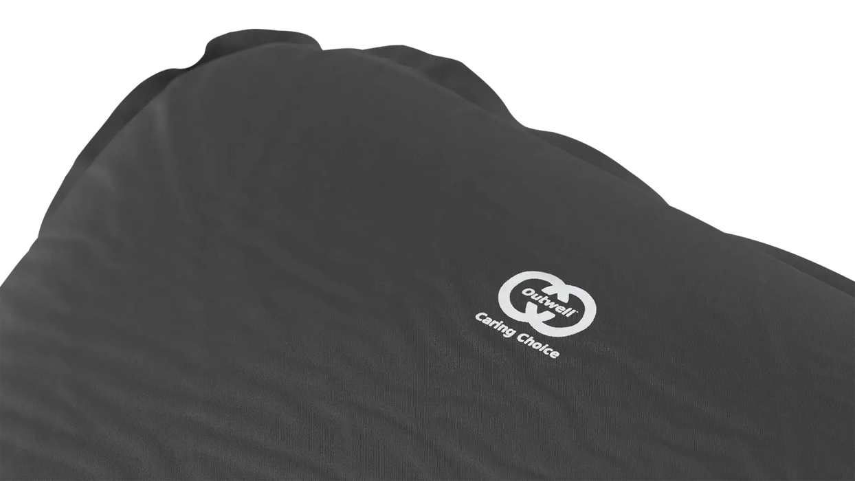 Outwell Sleepin Single 10cm Camping Sleeping Mat - product image, showing close-up of mattress with 'Outwell Caring Choice' logo