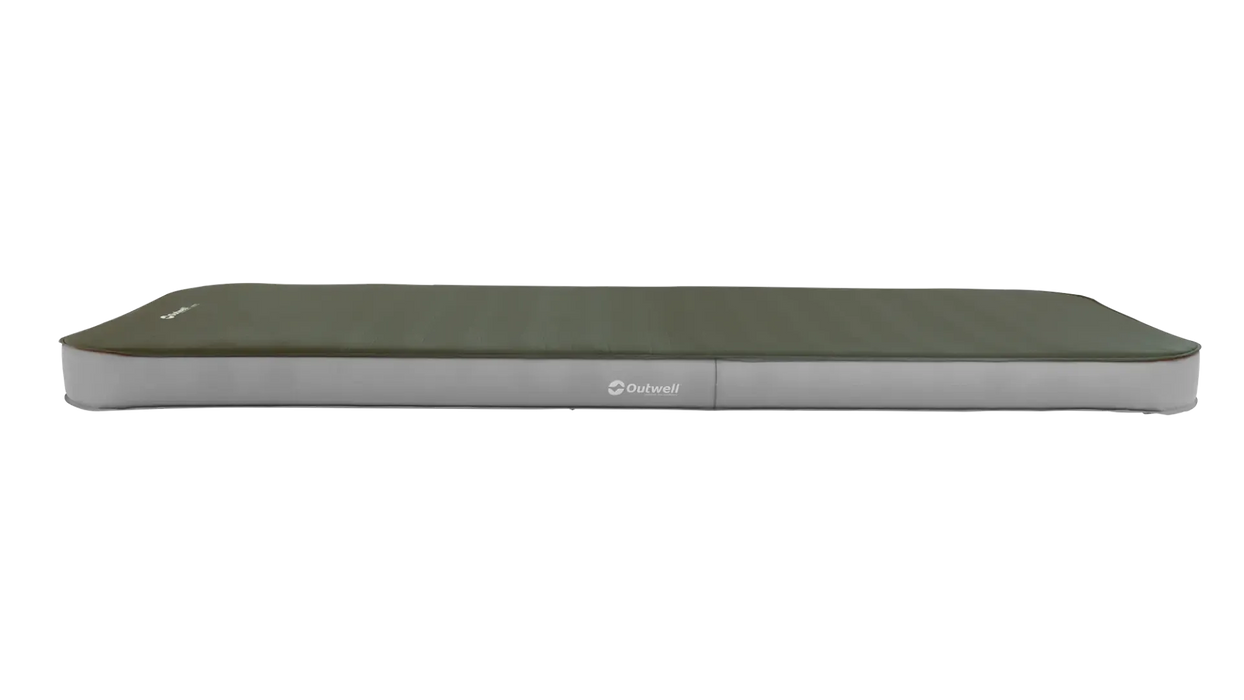 Outwell Sleepnest 10cm Deluxe Self Inflating Camping Mat - product image, showing full-length side view of mattress