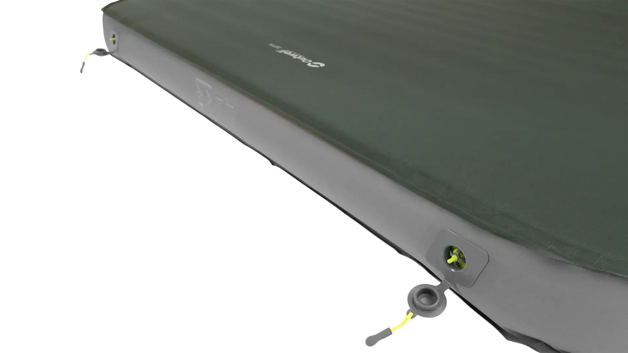 Outwell Sleepnest Double Deluxe Self Inflating Camping Mat - product image, showing close-up of air valves