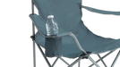 Outwell Spruce Folding Camping Chair - Fjord Blue - product image, showing close-up of armrest drinks holder