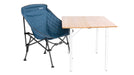 Outwell Strangford Chair - Compact Camping Chair feature image of chair under table showing height