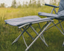 Outwell Trinity Lake Folding Footrest - lifestyle image, shown from alternate angle