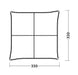 Outwell Wakefield Large Outdoor Family Camping Shelter - product bird's eye view diagram with dimensions