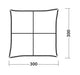 Outwell Wakefield Outdoor Family Camping Shelter - product bird's eye view diagram with dimensions