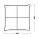 Outwell Wakefield XL Freestanding Camping Shelter - product bird's eye view diagram with dimensions