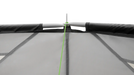 Outwell Wisconsin 6000mm Camping Windscreen - product image, showing close-up of structural poles and ground spike