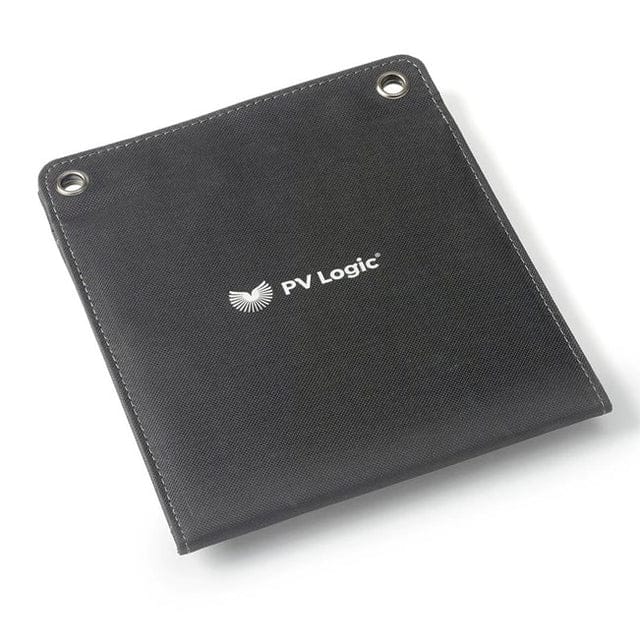 PV Logic 8W Fold-Up Solar Panel & Leisure Battery Maintainer - product image, showing product outer case, folded in half