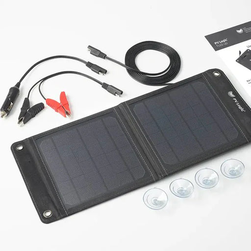 PV Logic 8W Fold-Up Solar Panel & Leisure Battery Maintainer - main product image