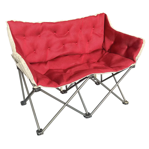 Quest Elite Bordeaux Pro Double Snug Padded Camping Chair – Red - main product image