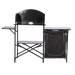 Quest Oregano Folding Camping Kitchen Stand with Storage – product image, showing front-on view of fully assembled and erected unit