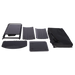 Quest Oregano Folding Camping Kitchen Stand with Storage – product image, showing disassembled components of unit