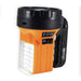 RAC 150 Lumen Rechargeable 3-in-1 Lantern & Torch - product image, showing an orange and black portable LED lantern flashlight with a side handle, shown on a plain white background.