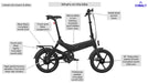 Riley Rb1 Folding Electric Bike - Features list