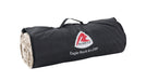 Robens Eagle Rock 6+2XP Fleece Tent Carpet feature image showing carpet rolled up with carry handle 