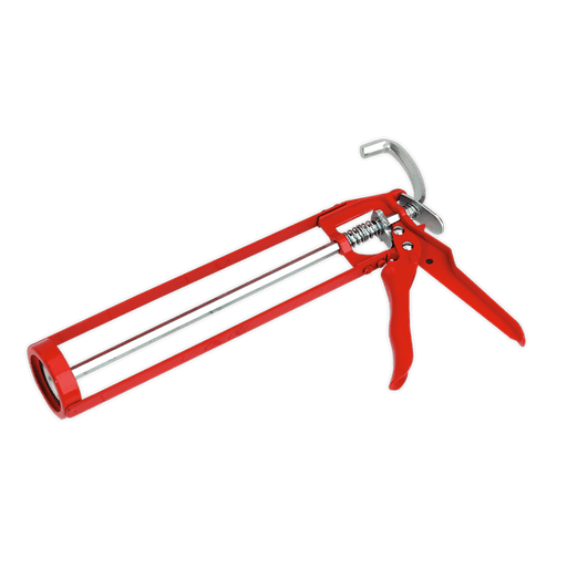 rolson-caulking-gun-skeleton-yellow Red caulking gun on a transparent background