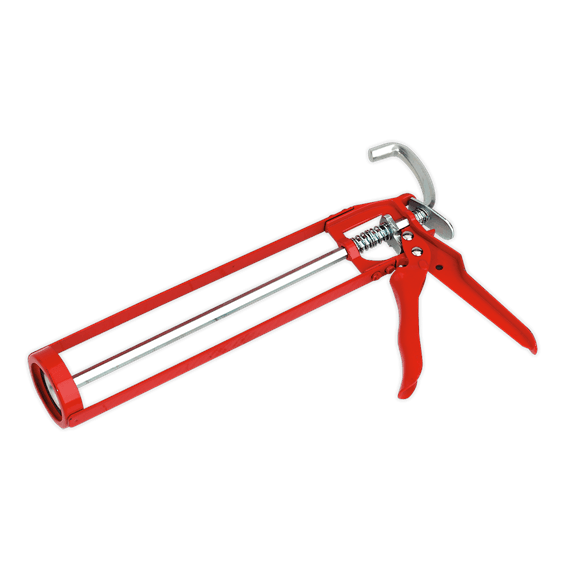rolson-caulking-gun-skeleton-yellow Red caulking gun on a transparent background