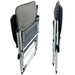 Royal Ambassador 6-Position Folding Camping Chair - product image, shown collapsed from two separate angles