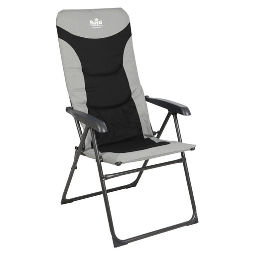 Royal Colonel Folding Camping Chair - Black/Grey - main product image