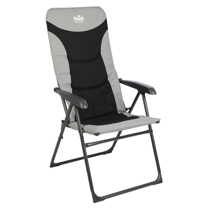 Royal Colonel Folding Camping Chair - Black/Grey - main product image