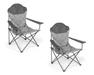 Kampa XL High Back Folding Camping Chair - Fog X2