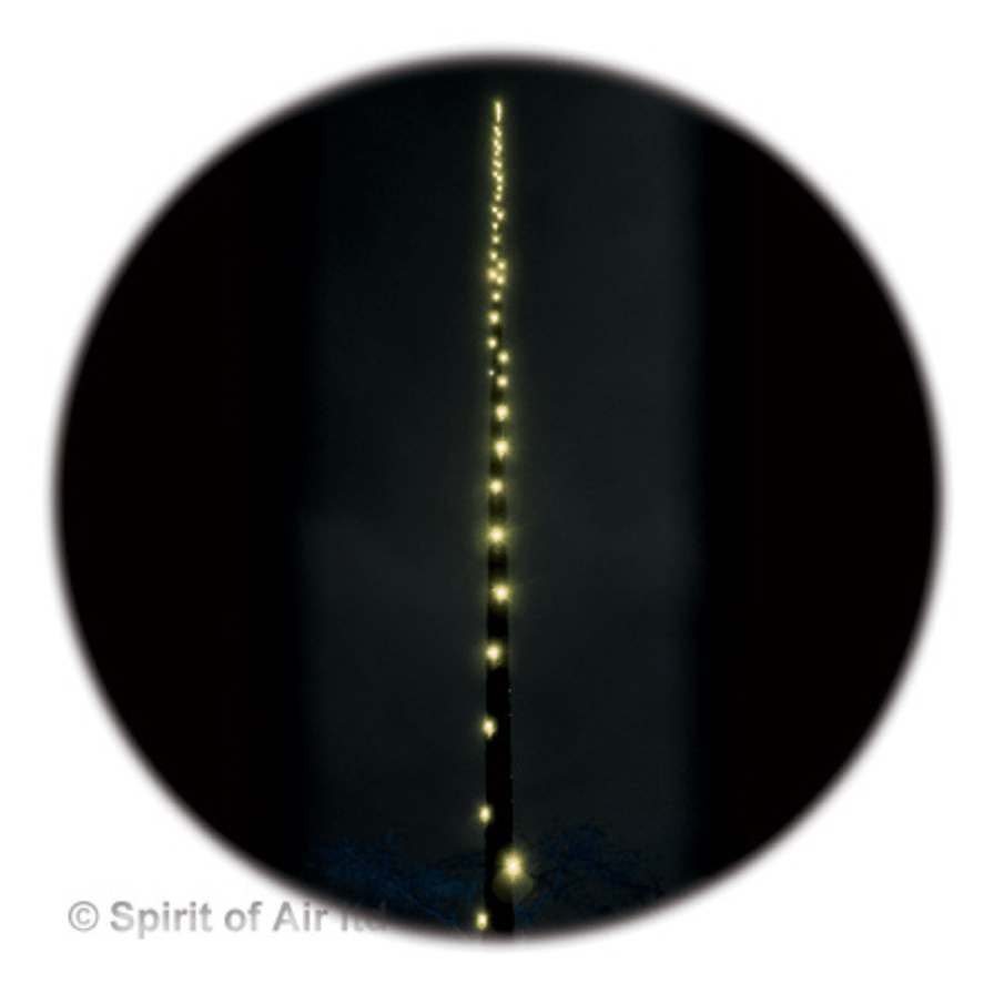 Solar LED Telescopic Pole Lights - Clear, Blue or Red — Aztec Leisure