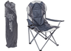 Summit Berkley Padded Folding Camping Chair - Grey showing carry bag