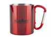 Summit Carabiner 300ml Stainless Steel Mug - Red - main product image