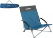 Summit Folding Beach Chair - Indigo Blue - main product image, showing chair with inset of carry bag