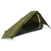 Green camping tent on a white background