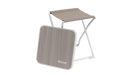 Outwell Baffin 3-in-1 Stool Table Footrest Multi-Use Camping Furniture - product image, showing Toffee Tint stool with detached table top