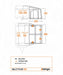 Vango Balletto Air 390 Inflatable Caravan Porch Awning - 2026 Model - floorplan